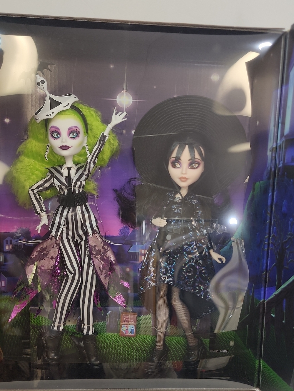 Monster High Skullector Beetlejuice & Lydia 2 Doll Set Mattel 2020 NRFB - Picture 3 of 15